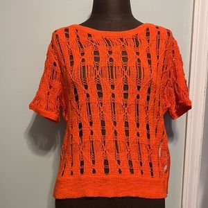 Moth Anthropologie medium orange top